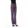 Jeans e pantaloni in cotone viola - W28