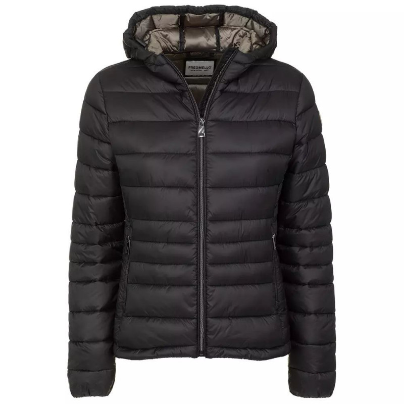 Giacche e cappotto in poliammide nero - L