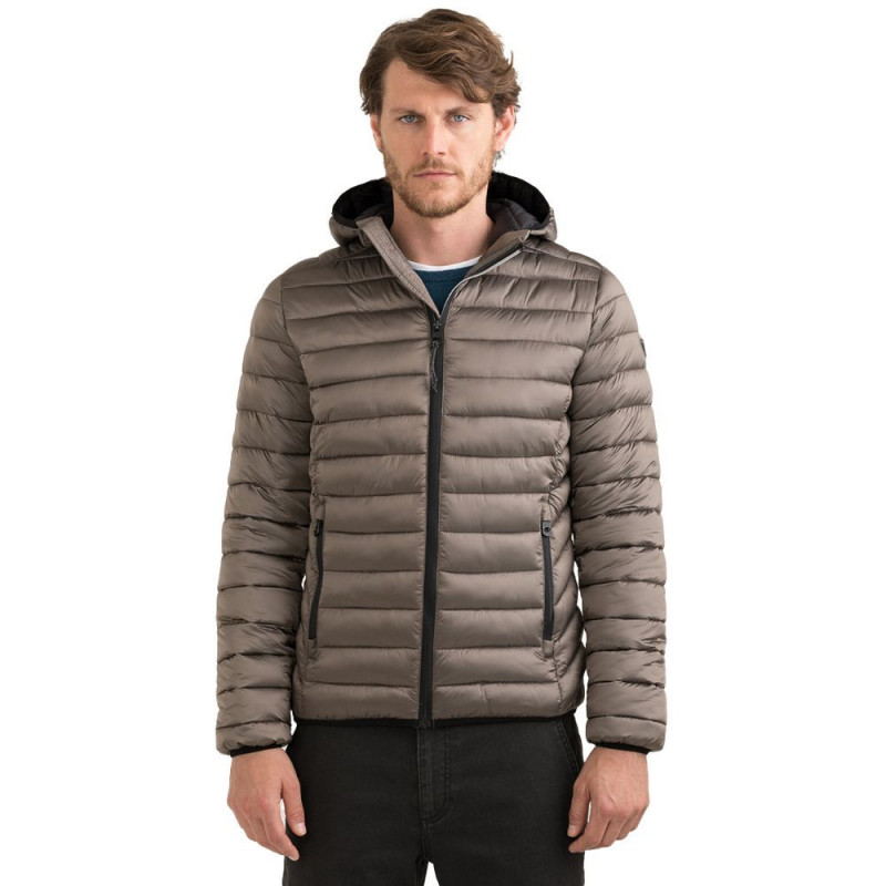 Giacca in nylon grigio - 3XL