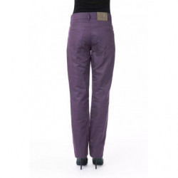 Jeans e pantaloni in cotone viola - W30