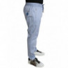Pantaloni Jogger in cotone elasticizzato azzurro - IT52 - L