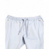 Pantaloni Jogger in cotone elasticizzato azzurro - IT52 - L