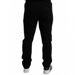 Pantaloni sportivi da jogging skinny in cotone nero - IT46 - S