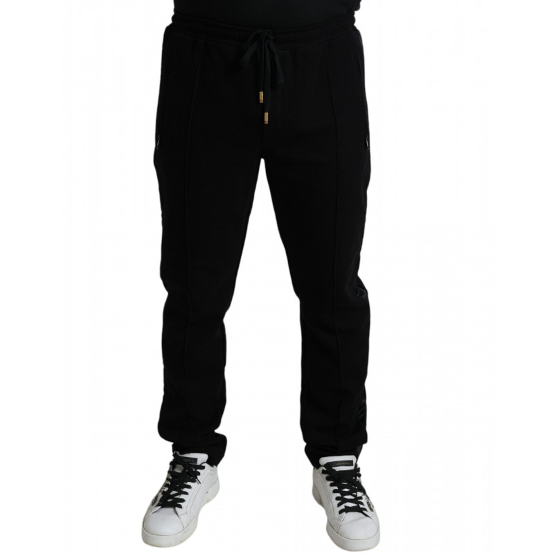 Pantaloni sportivi da jogging skinny in cotone nero - IT54 - XL