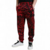 Pantaloni jogger elasticizzati leopardati rossi neri - IT50 - L