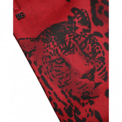 Pantaloni jogger elasticizzati leopardati rossi neri - IT50 - L