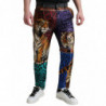 Jeans in denim sciolto in cotone tigre multicolor - IT50 - L