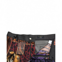 Jeans in denim sciolto in cotone tigre multicolor - IT50 - L