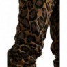 Pantaloni jogger jacquard leopardati marroni - IT50 - L