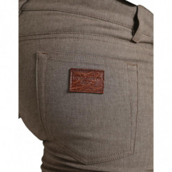 Pantaloni skinny da uomo elasticizzati in cotone marrone - IT50 - L