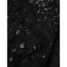 Abito longuette tubino in viscosa con pizzo floreale nero - IT42-M