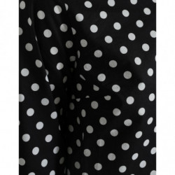 Mini abito a trapezio in nylon a pois bianco nero - IT40-S