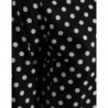 Mini abito a trapezio in nylon a pois bianco nero - IT40-S
