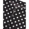 Mini abito a trapezio in nylon a pois bianco nero - IT40-S