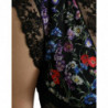 Abito tubino in pizzo con stampa floreale multicolor - IT40-S