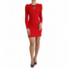 Mini abito aderente in viscosa rosso con cuore sacro - IT40-S