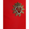 Mini abito aderente in viscosa rosso con cuore sacro - IT40-S