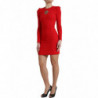 Mini abito aderente in viscosa rosso con cuore sacro - IT44 - L