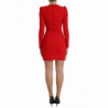 Mini abito aderente in viscosa rosso con cuore sacro - IT44 - L