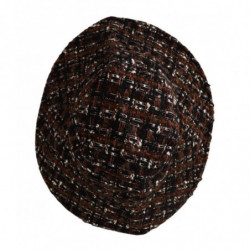 Cappello secchiello tesa larga intrecciata tessuto multicolore - 59