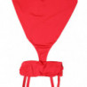 Mini abito senza maniche in tubino di nylon rosso ritagliato - IT40-S