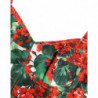 Abito Midi Tubino in Viscosa Geranio Multicolor - IT40-S