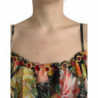 Abito lungo a strati in chiffon floreale multicolore - IT40-S