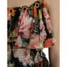 Abito lungo a strati in chiffon floreale multicolore - IT40-S