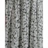 Abito lungo plissettato a trapezio bianco a pois - IT40-S