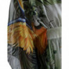 Abito maxi a trapezio con stampa giungla multicolore - IT36-XXS