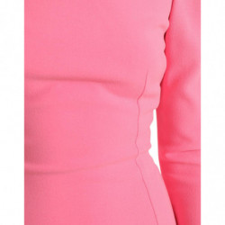 Abito midi aderente a maniche lunghe rosa rosa - IT44 - L