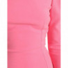 Abito midi aderente a maniche lunghe rosa rosa - IT44 - L