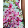 Abito midi tubino con scollo a V floreale multicolor - IT42-M