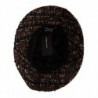 Cappello secchiello tesa larga intrecciata tessuto multicolore - 58