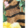 Mini abito a trapezio con stampa floreale tigre multicolor - IT40-S