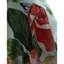 Giacca trench in seta floreale multicolor - IT48 - XL