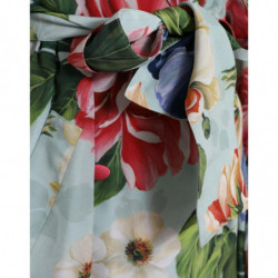 Giacca trench in seta floreale multicolor - IT48 - XL