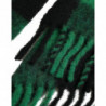 Giacca con poncho a quadri di bufalo verde nero - IT40-S