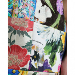 Minigonna Patchwork Maioliche Multicolor - IT46-XL