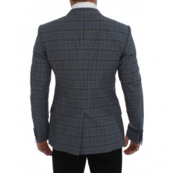 Giacca blazer slim fit a quadri blu - IT44 - XS