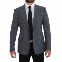 Giacca blazer slim fit a quadri blu - IT44 - XS