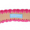 Cintura larga intrecciata in rafia rosa - 70 CM / 28 INCHES