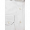 Camicia elegante in cotone bianco con colletto francese - XS