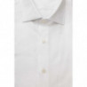 Camicia elegante in cotone bianco con colletto francese - XS
