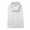 Camicia bianca elegante con colletto francese, vestibilità media - XL