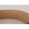 Cintura fibbia quadrata metallo dorato pelle marrone - 75 CM / 30 I