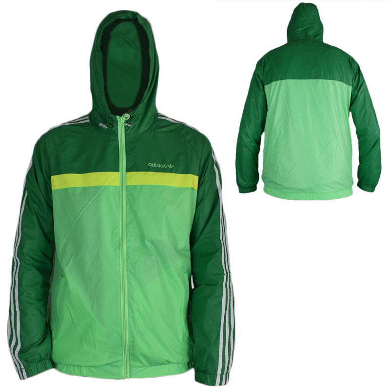 Giubbetto primaverile leggero impermeabile Adidas - Verde - Taglia XL