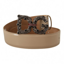 Cintura Amore pelle beige...
