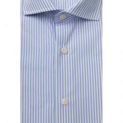 Camicia elegante in cotone con collo francese - XL