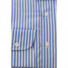 Camicia Elegante in Cotone Azzurro con Collo Francese - L